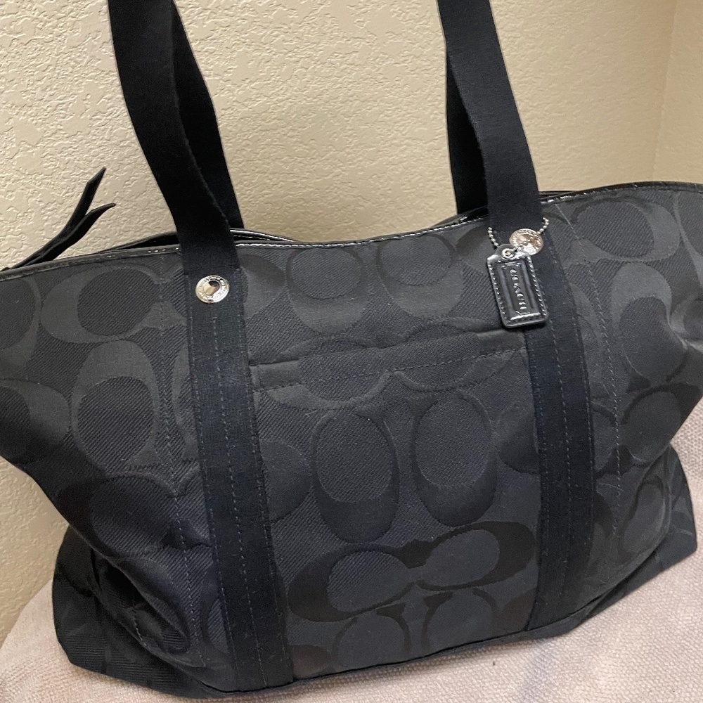 Coach travel tote